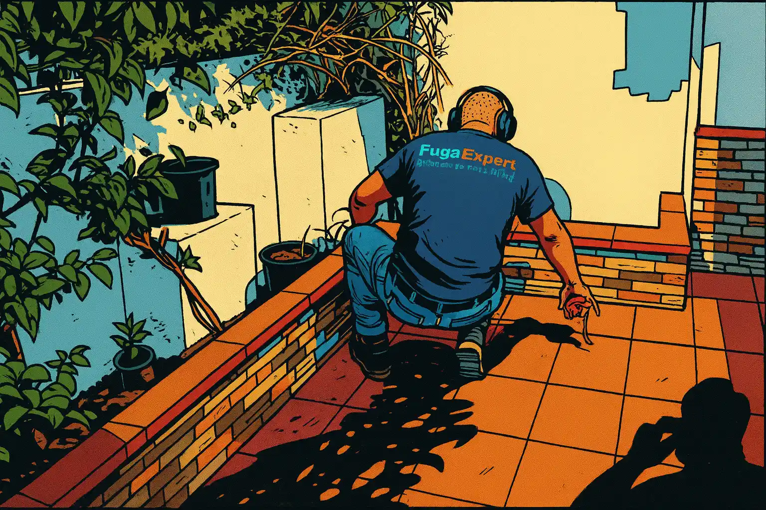 Localización de fuga de agua con geófono