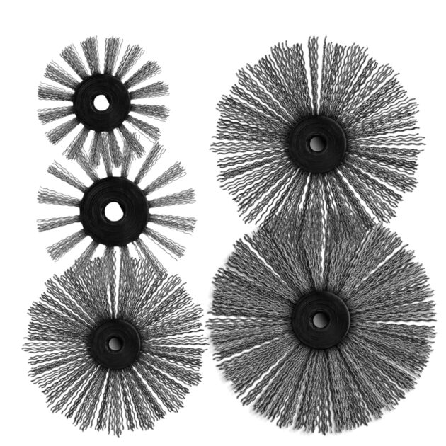 KIT DE CEPILLOS ABRASIVOS DE CARBURO PARA TUBOS DE Ø32 A Ø75 (precio kit incluye 10% de descuento)