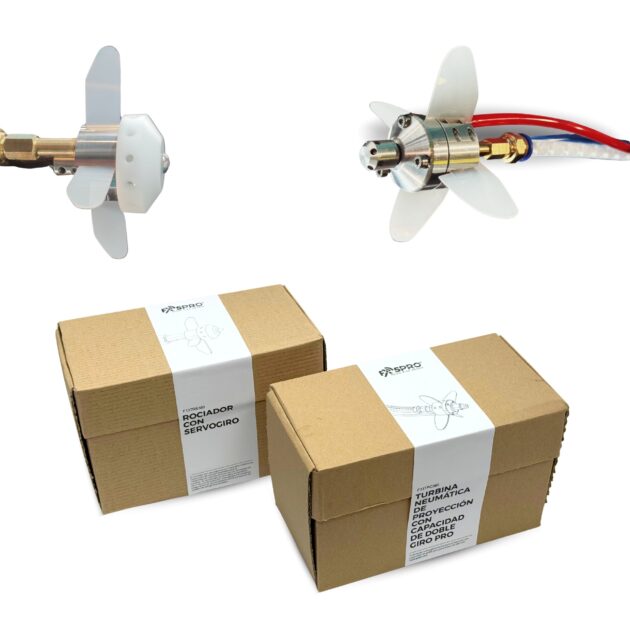 KIT DE PROYECCIÓN (TURBINA NEUMÁTICA Y ROCIADOR SERVOGIRO)