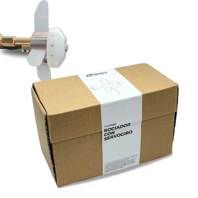 ROCIADOR CON SERVOGIRO PARA PROYECCIÓN DE RESINAS